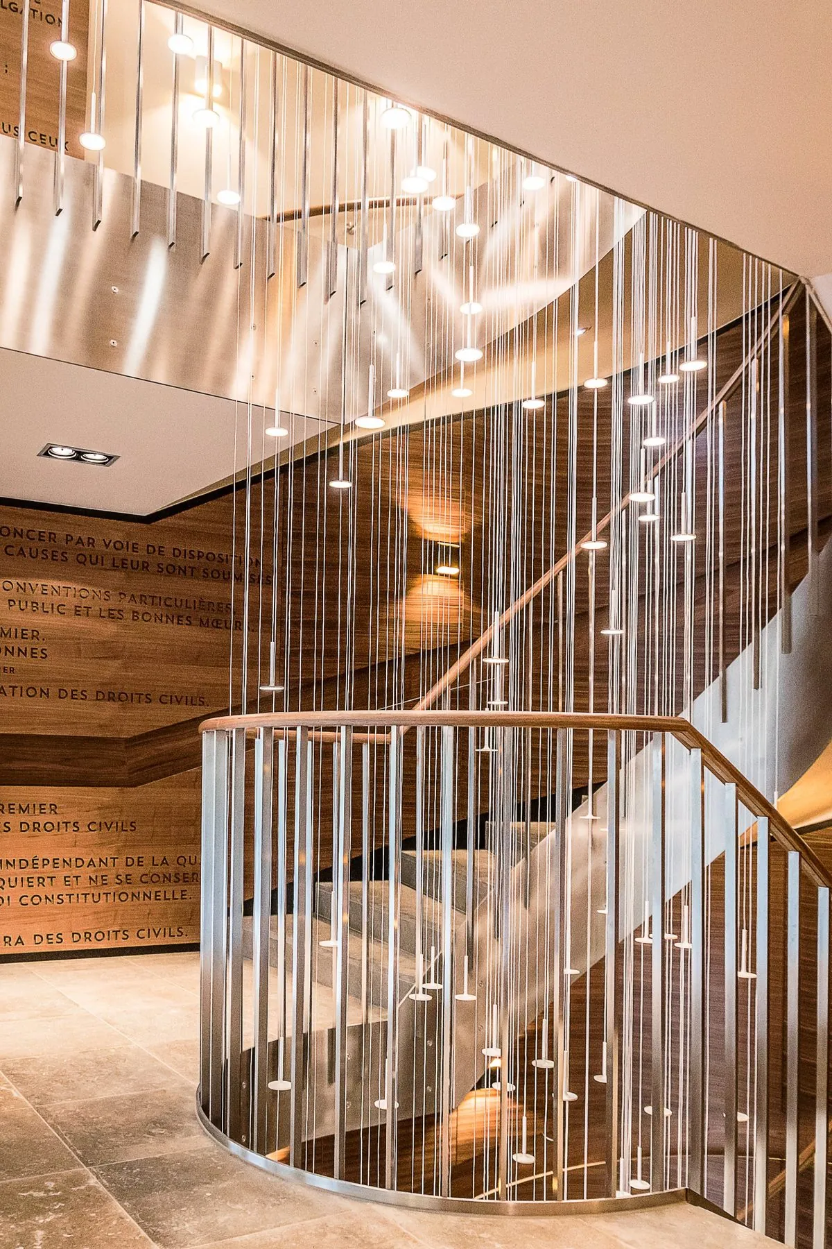 Escalier du siège d’Arendt