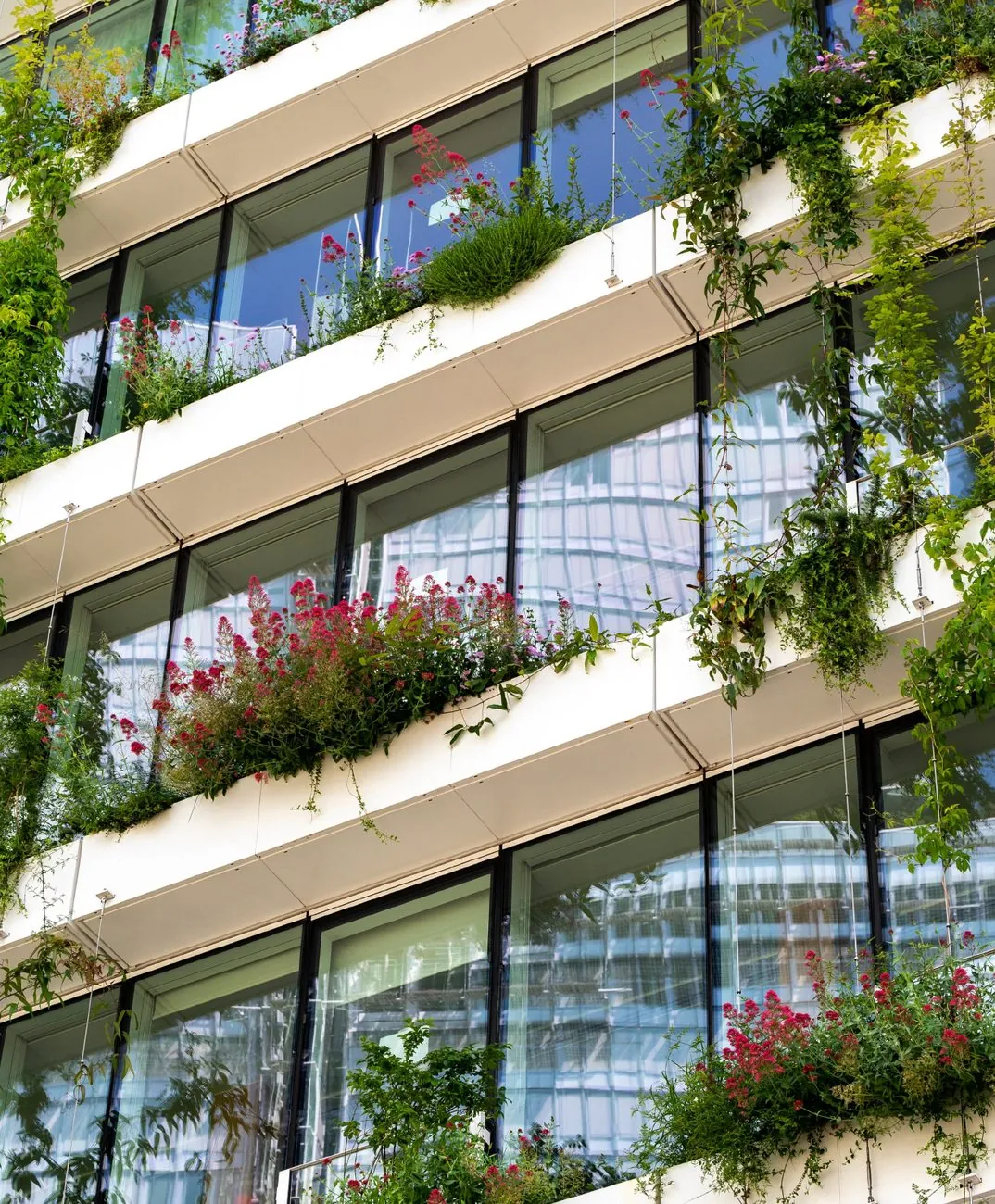 Façade végétalisée d’un immeuble Covivio