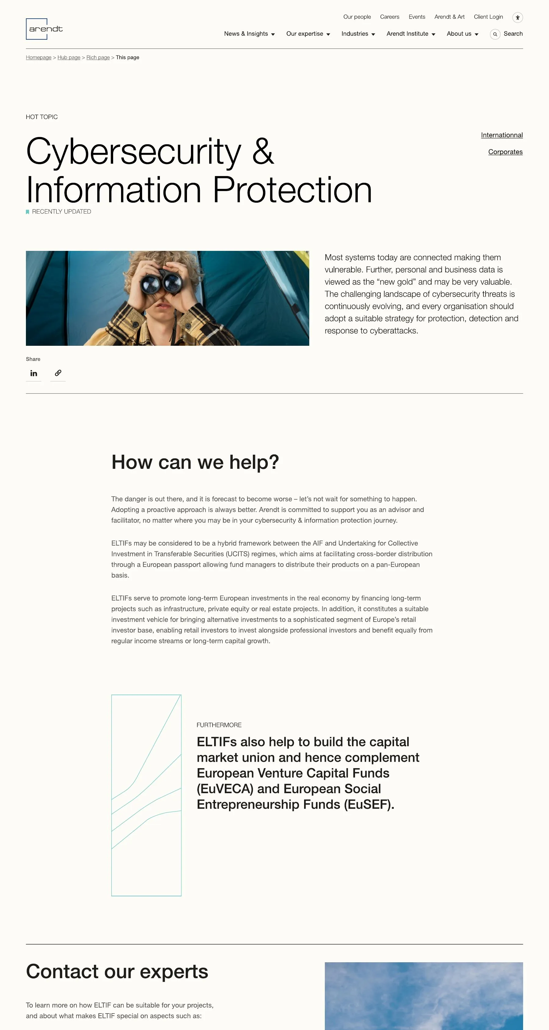 Page Hot topic Cybersecurity & Information Protection